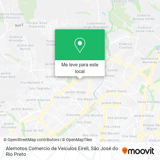 Alemotos Comercio de Veículos Eireli mapa