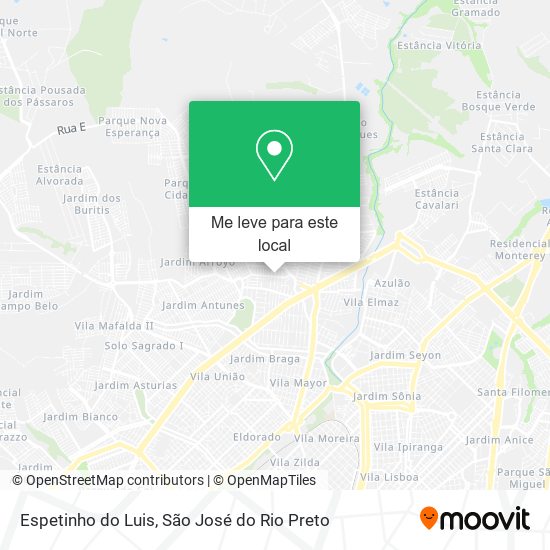 Espetinho do Luis mapa
