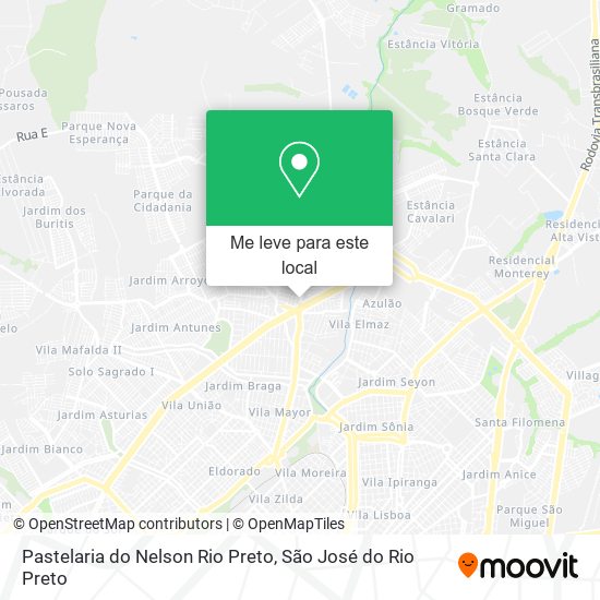 Pastelaria do Nelson Rio Preto mapa