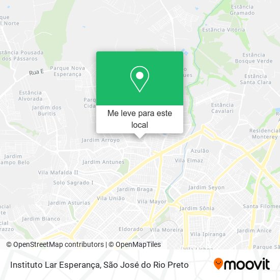 Instituto Lar Esperança mapa