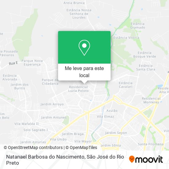 Natanael Barbosa do Nascimento mapa