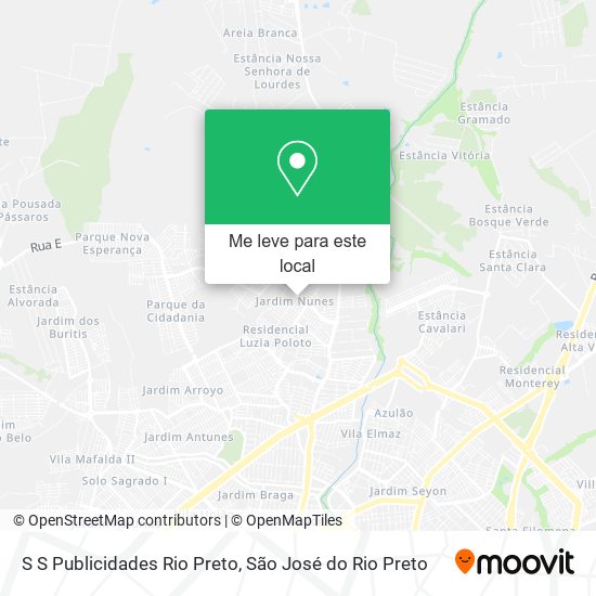 S S Publicidades Rio Preto mapa