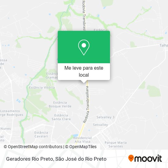 Geradores Rio Preto mapa