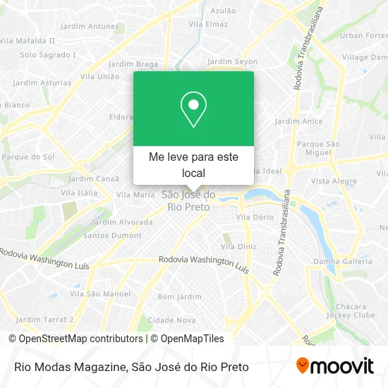 Rio Modas Magazine mapa