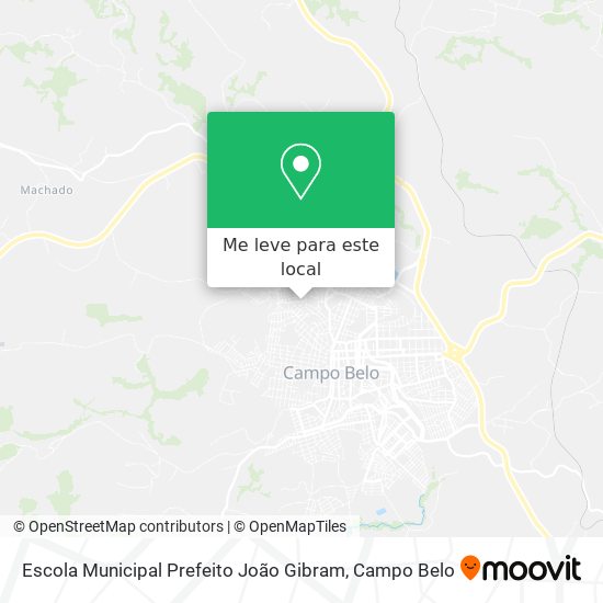 Escola Municipal Prefeito João Gibram mapa