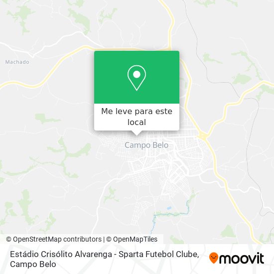 Estádio Crisólito Alvarenga - Sparta Futebol Clube mapa