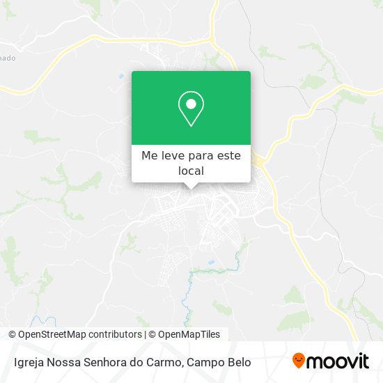 Igreja Nossa Senhora do Carmo mapa