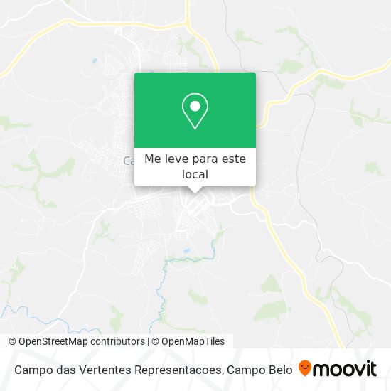 Campo das Vertentes Representacoes mapa