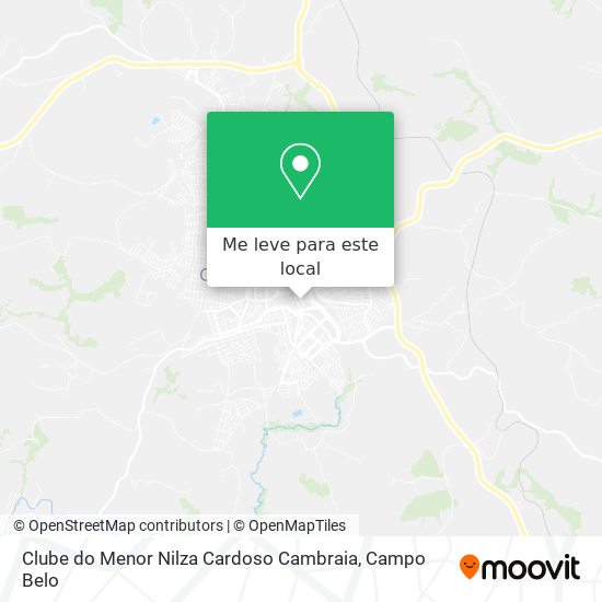 Clube do Menor Nilza Cardoso Cambraia mapa