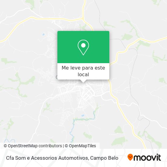 Cfa Som e Acessorios Automotivos mapa