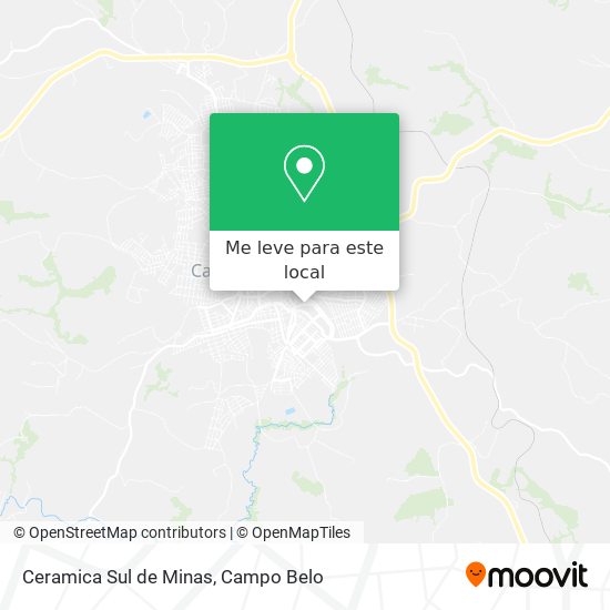 Ceramica Sul de Minas mapa