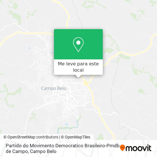 Partido do Movimento Democratico Brasileiro-Pmdb de Campo mapa