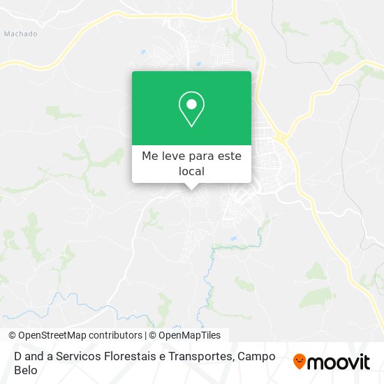 D and a Servicos Florestais e Transportes mapa