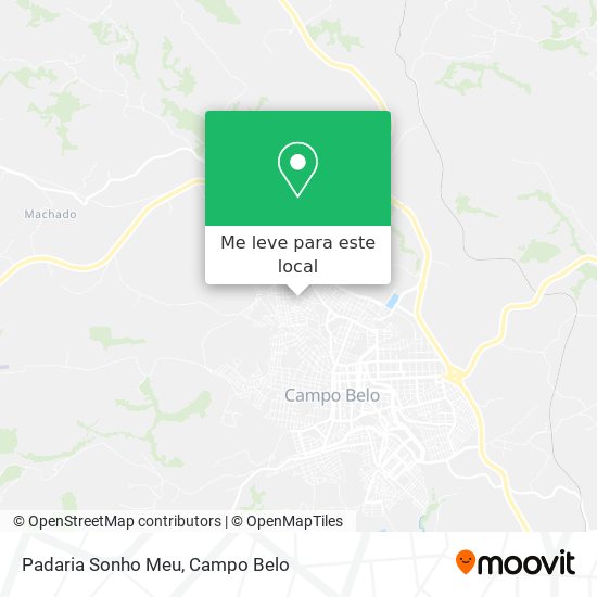 Padaria Sonho Meu mapa