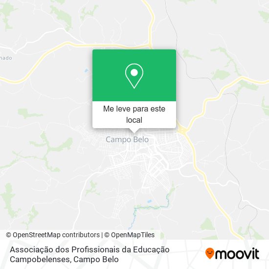 Associação dos Profissionais da Educação Campobelenses mapa