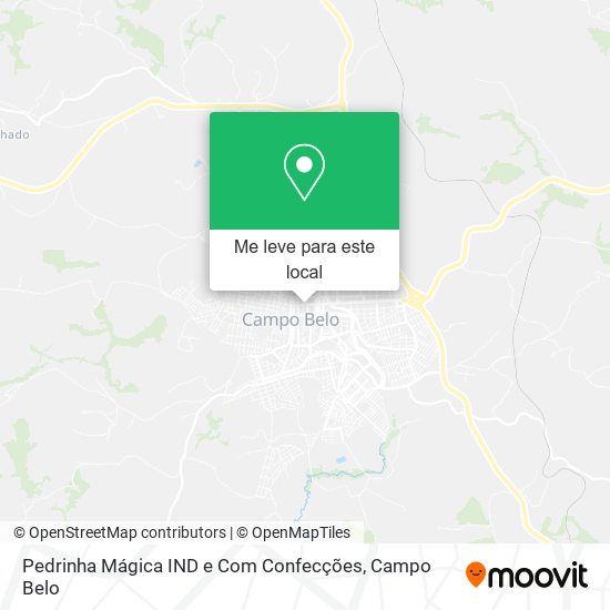 Pedrinha Mágica IND e Com Confecções mapa