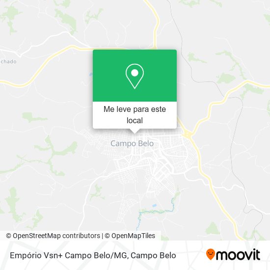Empório Vsn+ Campo Belo/MG mapa