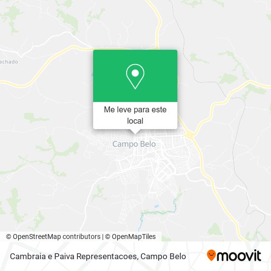 Cambraia e Paiva Representacoes mapa