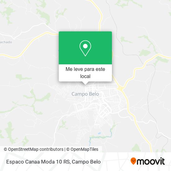 Espaco Canaa Moda 10 RS mapa