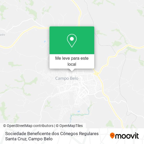 Sociedade Beneficente dos Cônegos Regulares Santa Cruz mapa