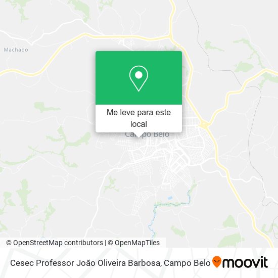 Cesec Professor João Oliveira Barbosa mapa