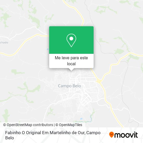 Fabinho O Original Em Martelinho de Our mapa