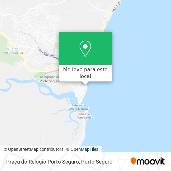 Praça do Relógio Porto Seguro mapa