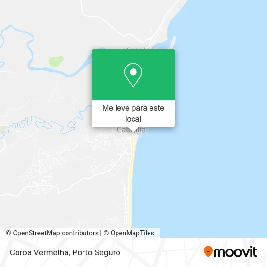 Coroa Vermelha mapa