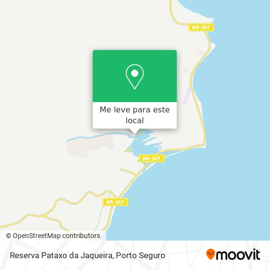 Reserva Pataxo da Jaqueira mapa