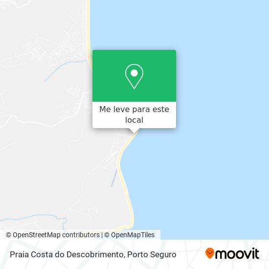 Praia Costa do Descobrimento mapa