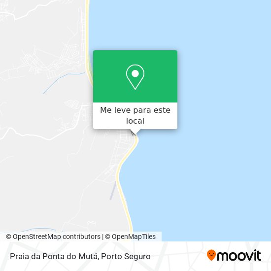 Praia da Ponta do Mutá mapa