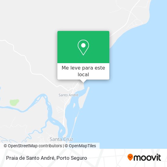 Praia de Santo André mapa
