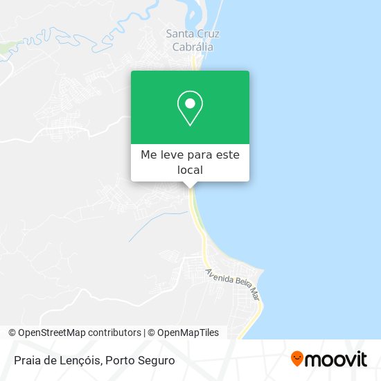 Praia de Lençóis mapa
