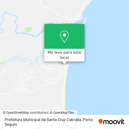 Prefeitura Municipal de Santa Cruz Cabrália mapa