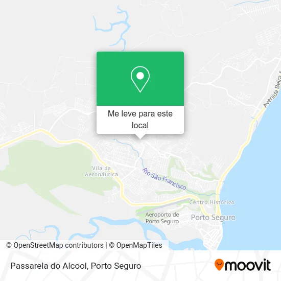 Passarela do Alcool mapa