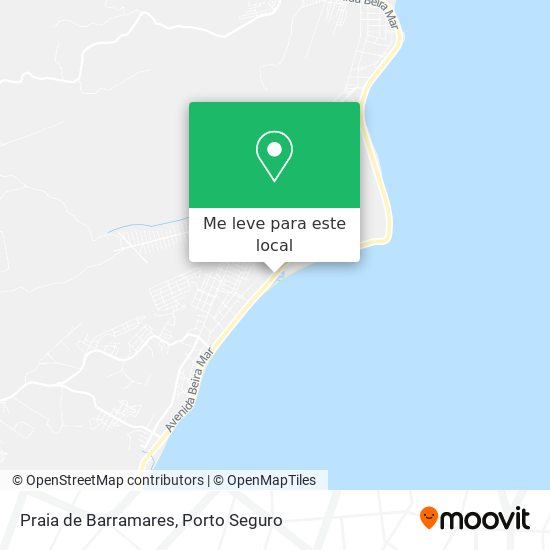 Praia de Barramares mapa