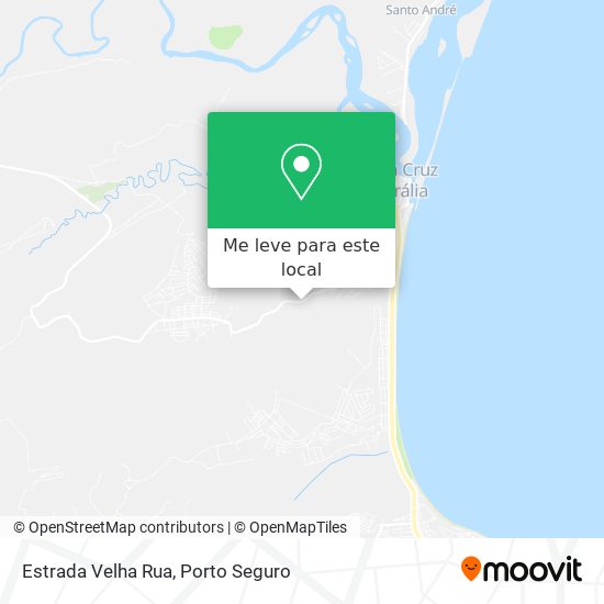 Estrada Velha Rua mapa