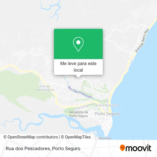 Rua dos Pescadores mapa
