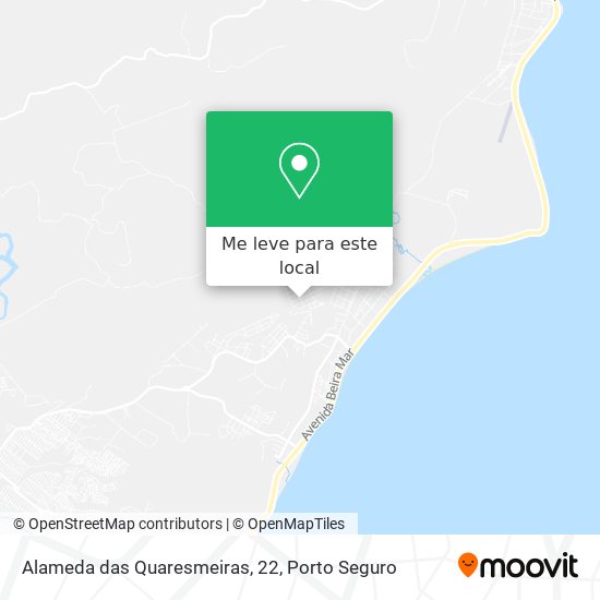 Alameda das Quaresmeiras, 22 mapa