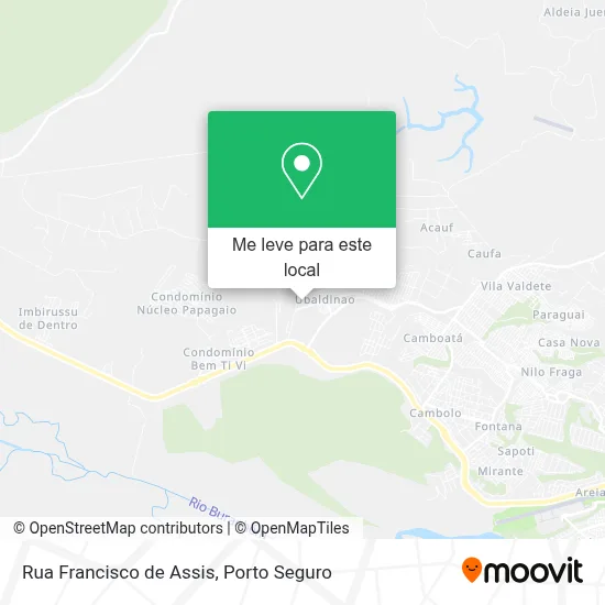 Rua Francisco de Assis mapa
