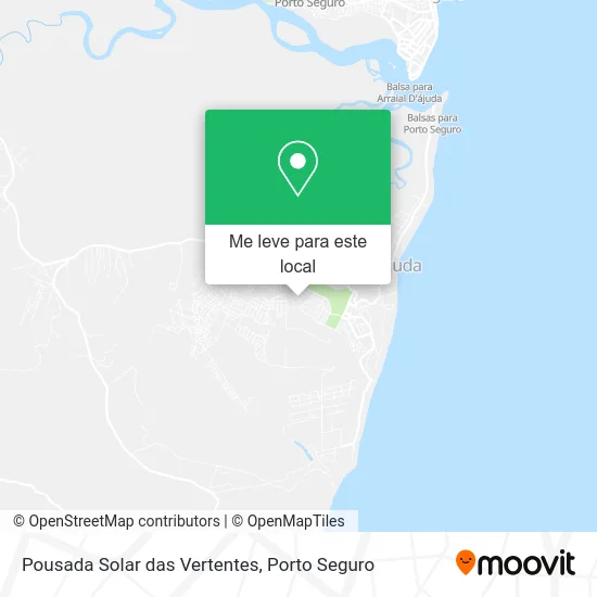 Pousada Solar das Vertentes mapa
