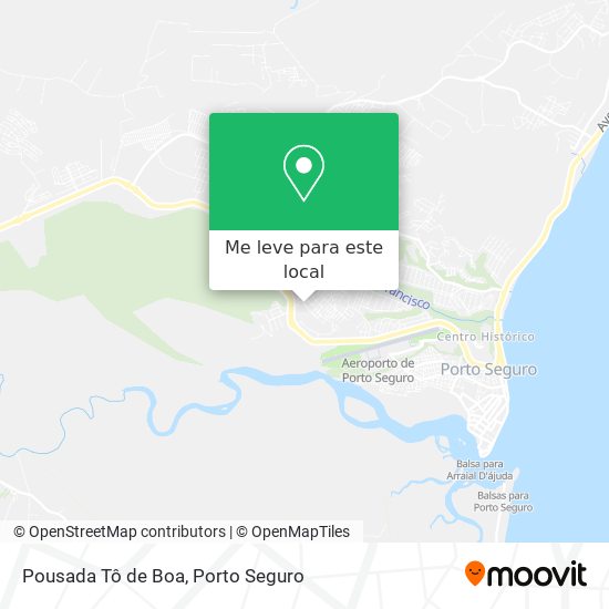 Pousada Tô de Boa mapa