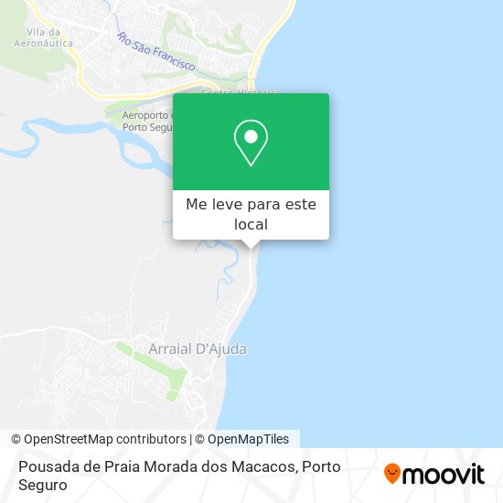 Pousada de Praia Morada dos Macacos mapa