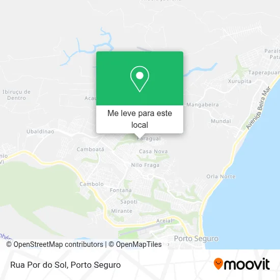 Rua Por do Sol mapa