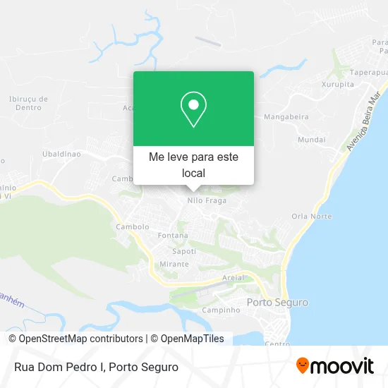 Rua Dom Pedro I mapa