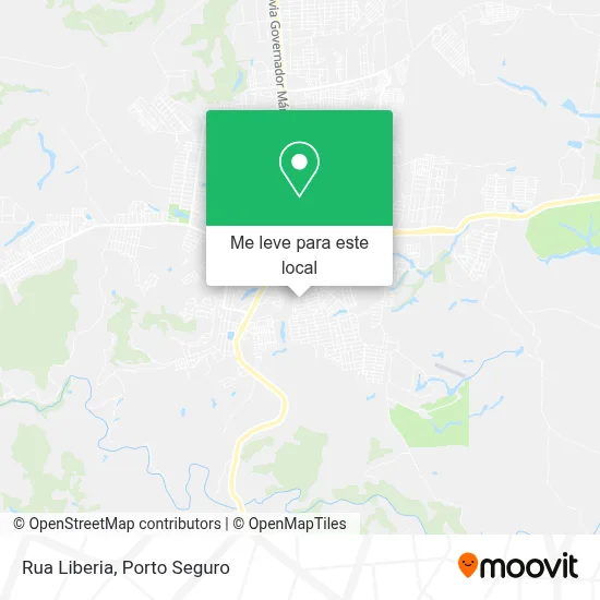Rua Liberia mapa