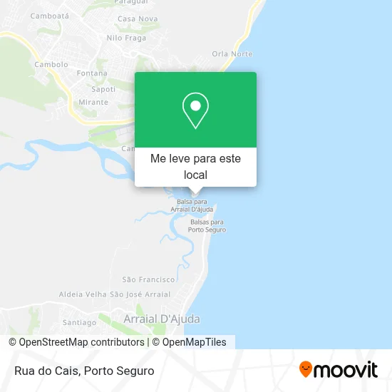 Rua do Cais mapa