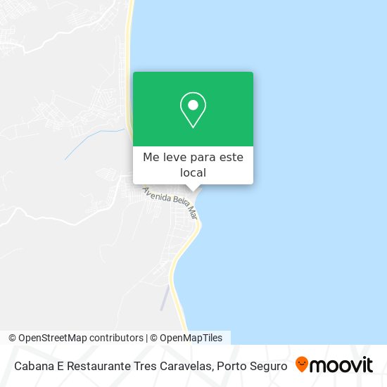 Cabana E Restaurante Tres Caravelas mapa