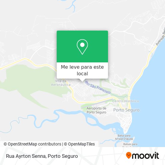Rua Ayrton Senna mapa