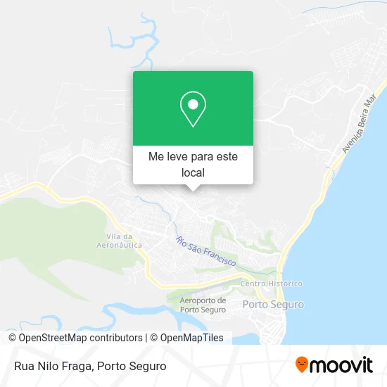 Rua Nilo Fraga mapa